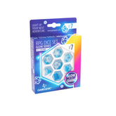 Gamegenic - Glow Series Icy Crumbs RPG Dice Set c/7 - Gamesmart